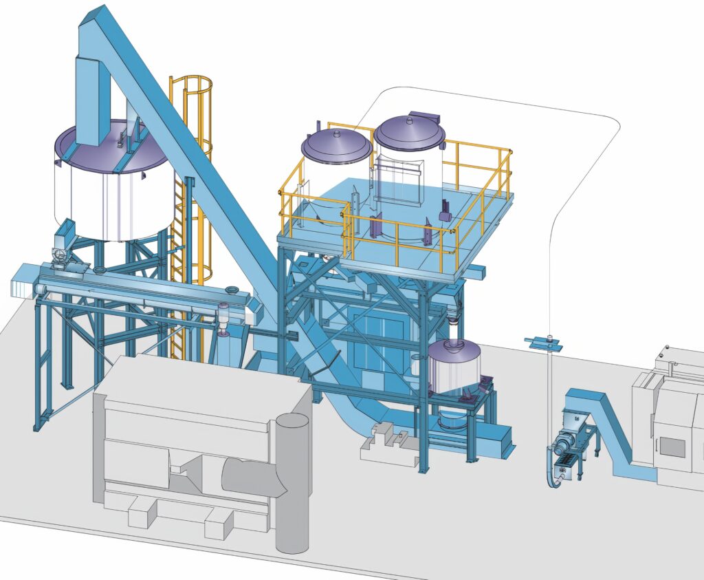 ARP machining & die casting recycling tech 6 ARP Cell to plant metals swarf