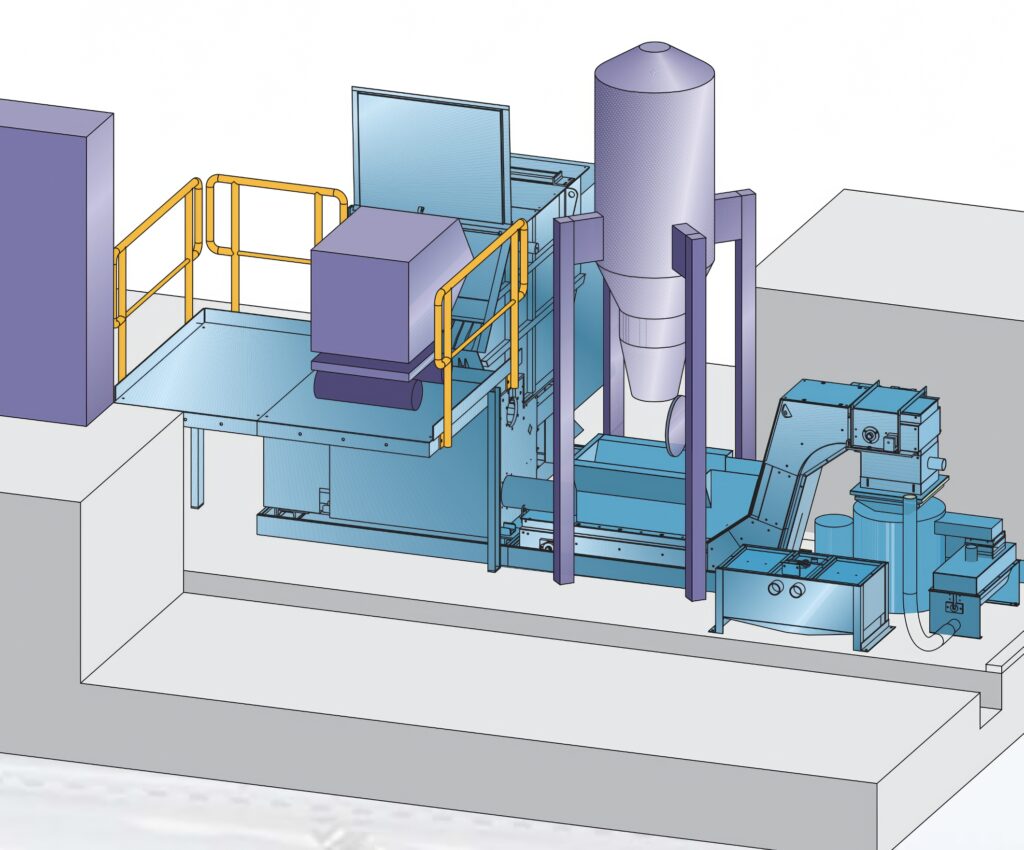 ARP machining & die casting recycling tech 7 ARP Cell to Bunker Metals Swarf Recycling
