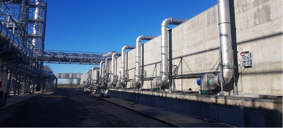 ITR air extraction systems able to extract the exhausted air and send it to scrubbers and biofilters